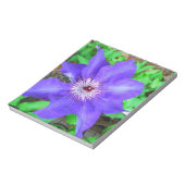 Lila Clematis-Blume Notizblock (Rotiert)