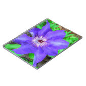 Lila Clematis-Blume Notizblock (Linke Seite)