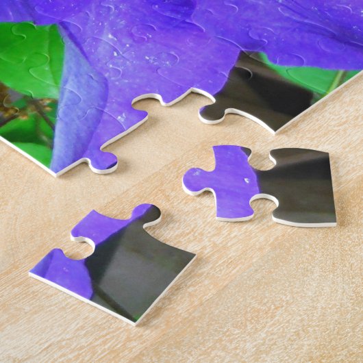 Lila Clematis-Blume Puzzle (Seite)