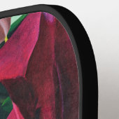 Lila Clematis Blumenstapelpaddel Pickleball Schläger (Linke Seite)