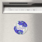 Lila Clematis Celebration Magnet (In Situ (Geschirrspüler))
