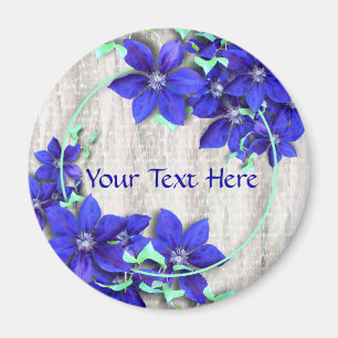 Lila Clematis-Feier-Magnet Magnet