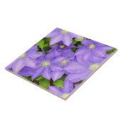 LILA CLEMATIS (FOTOG) GROSSE KERAMIK TILE/TRIVET FLIESE (Seite)