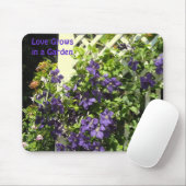 Lila Clematis Garden Sprichwort Mousepad (Mit Mouse)
