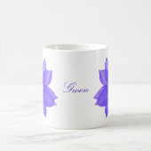 Lila Clematis Kaffeetasse Becher (Mittel)
