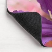 "Lila Clematis Macro - Elegante Blumenmousepad" Mousepad (Ecke)