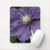 Lila Clematis Mousepad (Mit Mouse)