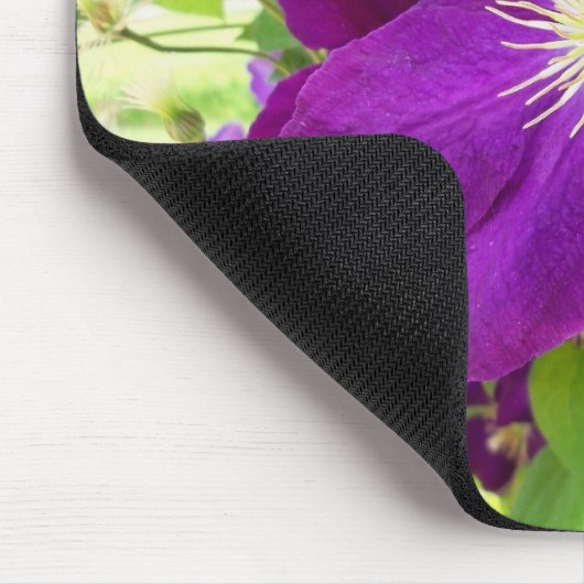 Lila Clematis Mousepad (Ecke)