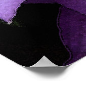 Lila Clematis Poster (Ecke)