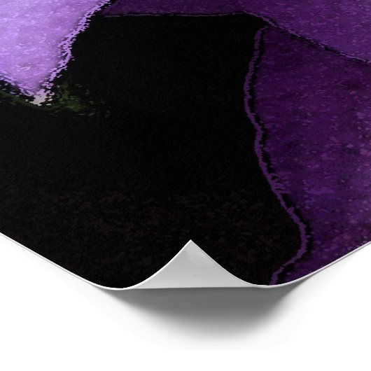 Lila Clematis Poster (Ecke)