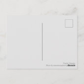 Lila Clematis Postkarte (Rückseite)