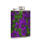 Lila Clematiweine Flachmann (Rechts)