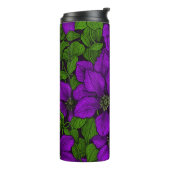 Lila Clematiweine Thermosbecher (Nach links gedreht)