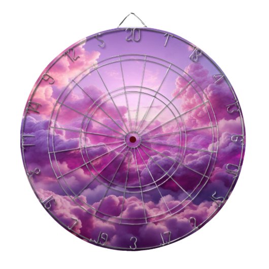 Lila Cloud Dartboard Dartscheibe (vorne)