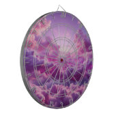 Lila Cloud Dartboard Dartscheibe (Vorderseite Links)