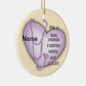 Lila CNA Nurse Keramikornament (Rechts)