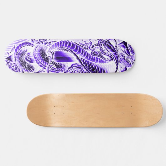 Lila Cobra Classic Skate Deck Skateboard (Horizontal)