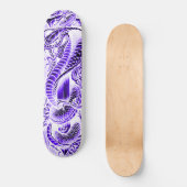 Lila Cobra Classic Skate Deck Skateboard (Vorderseite)