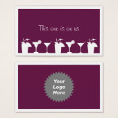 Lila Cocktail für Firmenveranstaltungen (Vorne & Hinten)