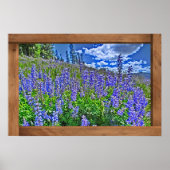 Lila Colorado Wildblume landschaftlicher Plakatdru Poster (Vorne)