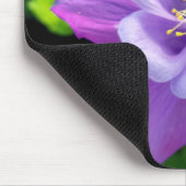 Lila Columbine-Blume Mousepad (Ecke)