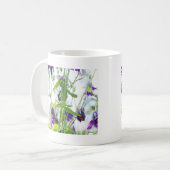 Lila Columbinen-Tasse Kaffeetasse (Vorderseite Links)