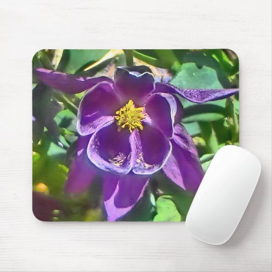 Lila Columbinmousepad Mousepad (Mit Mouse)