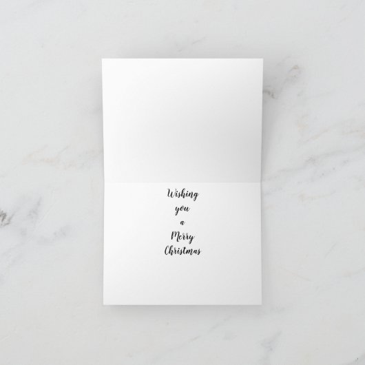 Lila Comic Hund Schweinehund im Schnee Weihnachten (Innenseite)