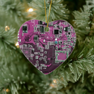 Lila Computergehäuse Keramik Ornament