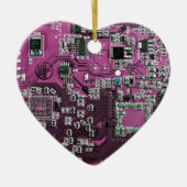 Lila Computergehäuse Keramik Ornament (Vorne)