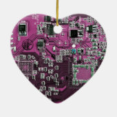 Lila Computergehäuse Keramik Ornament (Hinten)