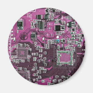 Lila Computergehäuse Magnet