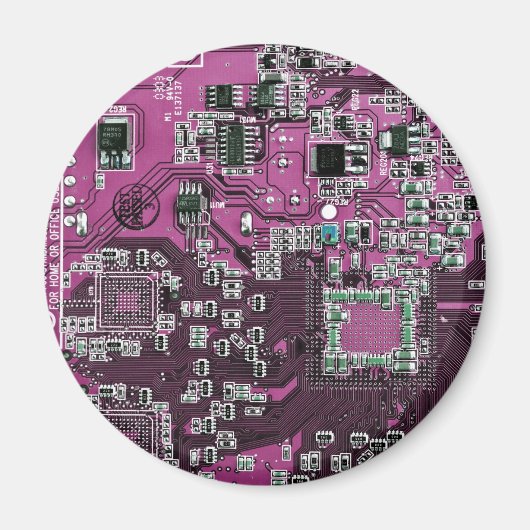 Lila Computergehäuse Magnet (Vorne)