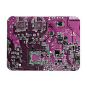 Lila Computergehäuse Magnet (Horizontal)