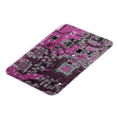 Lila Computergehäuse Magnet (Linke Seite)
