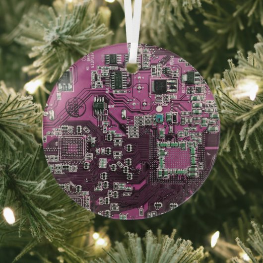 Lila Computergehäuse Ornament Aus Glas (InSitu)