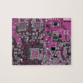 Lila Computergehäuse Puzzle (Horizontal)