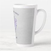 Lila Conch Muschel Latte Tasse (Rechts)