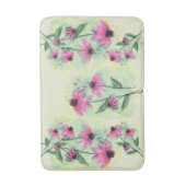 Lila Cone Blume Badematte (Vorderseite Vertikal)