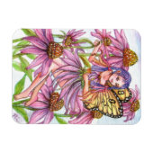 Lila Cone Blume Fairy Magnet (Horizontal)