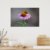Lila Cone Blume Twins Poster (Küche)