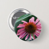 Lila Coneflower Knopf Button (Vorne & Hinten)