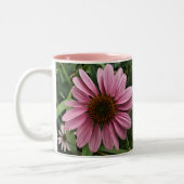 Lila Coneflower Zweifarbige Tasse (Links)