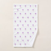 Lila Confetti Ice Creme Badhandtuch Set (Handtuch)