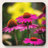 Lila Conflower Getränkeuntersetzer (Vorderseite)