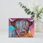 Lila Coo. Postkarte (Stehend Vorderseite)