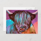 Lila Coo. Postkarte (Vorne/Hinten)