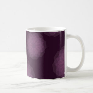 Lila, cool, modern und einfach, blumengeschmückt a kaffeetasse