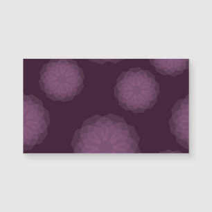Lila, cool, modern und einfach, blumengeschmückt a magnetkarte