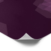 Lila, cool, modern und einfach, blumengeschmückt a poster (Ecke)